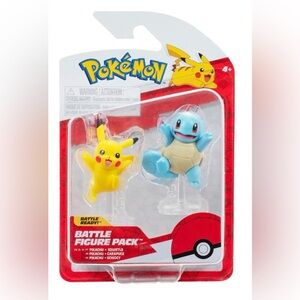 Pokemon Pikachu and Squirtle Action Figure Set